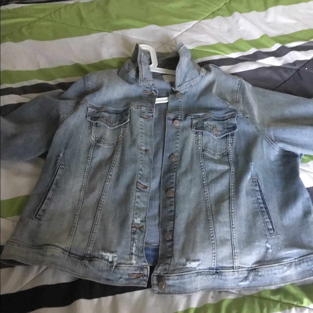 Plus size jean jacket